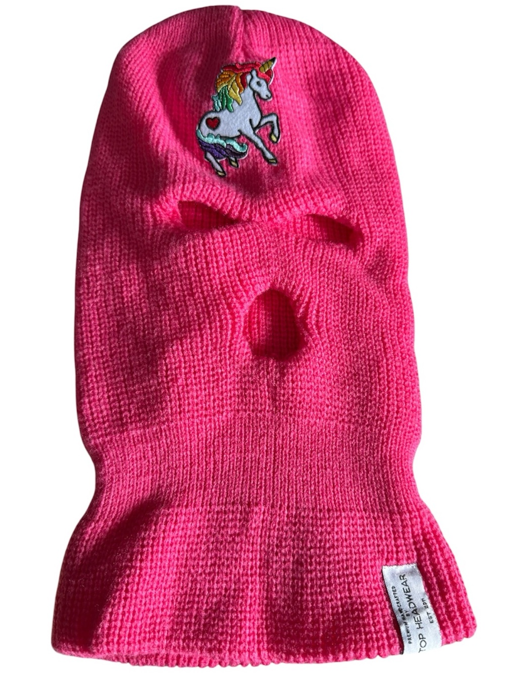 Rainbow Unicorn Ski Hole Mask